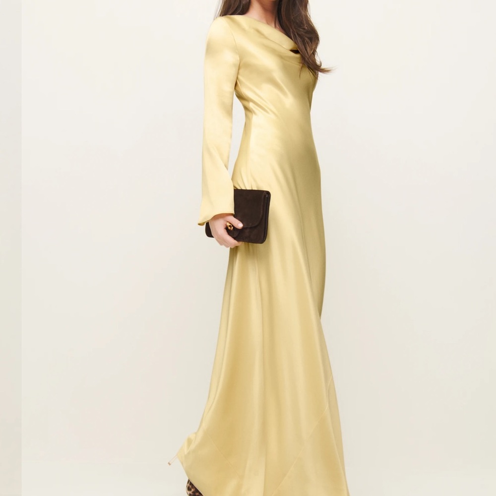 Reformation Ciana Satin Dress. NWT